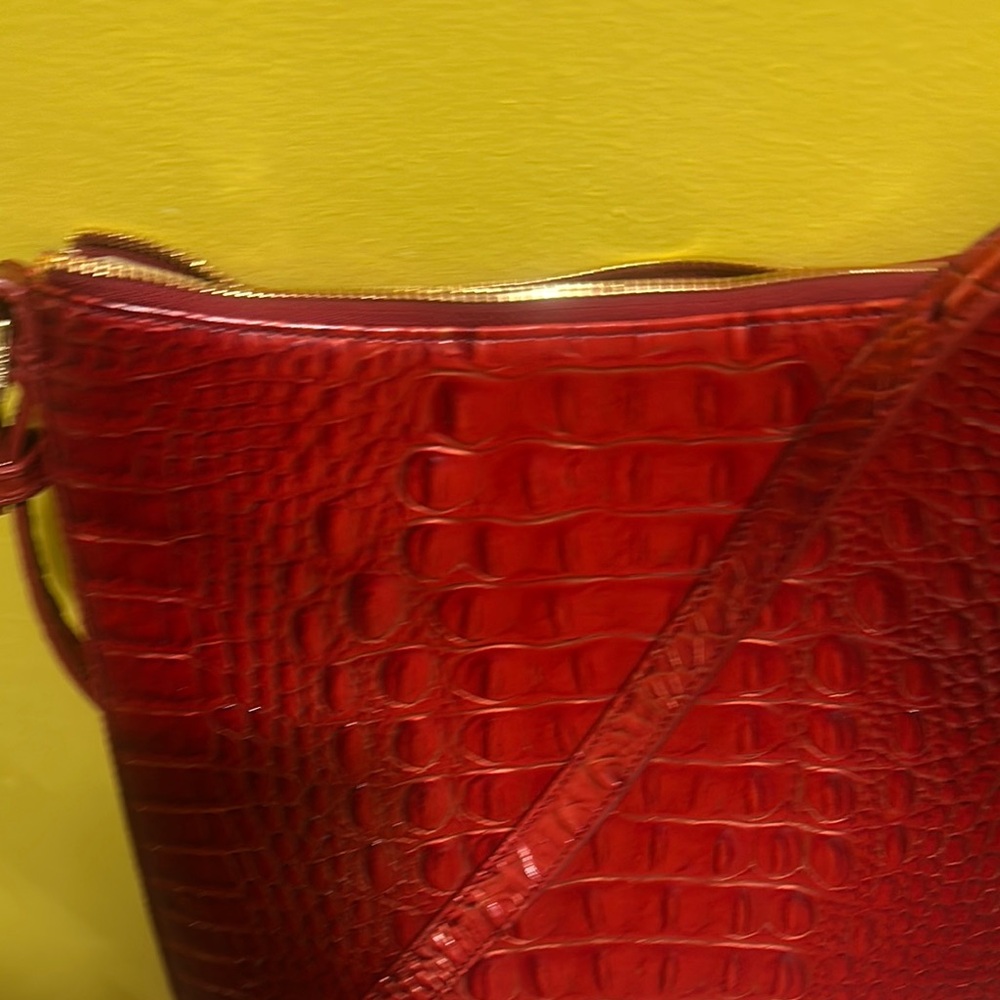 Brahmin Red Lava Melbourne Katie Crossbody Bag - Picture 2 of 4